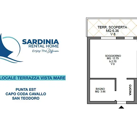 Appartement Monolocale Terrazza Vista Mare